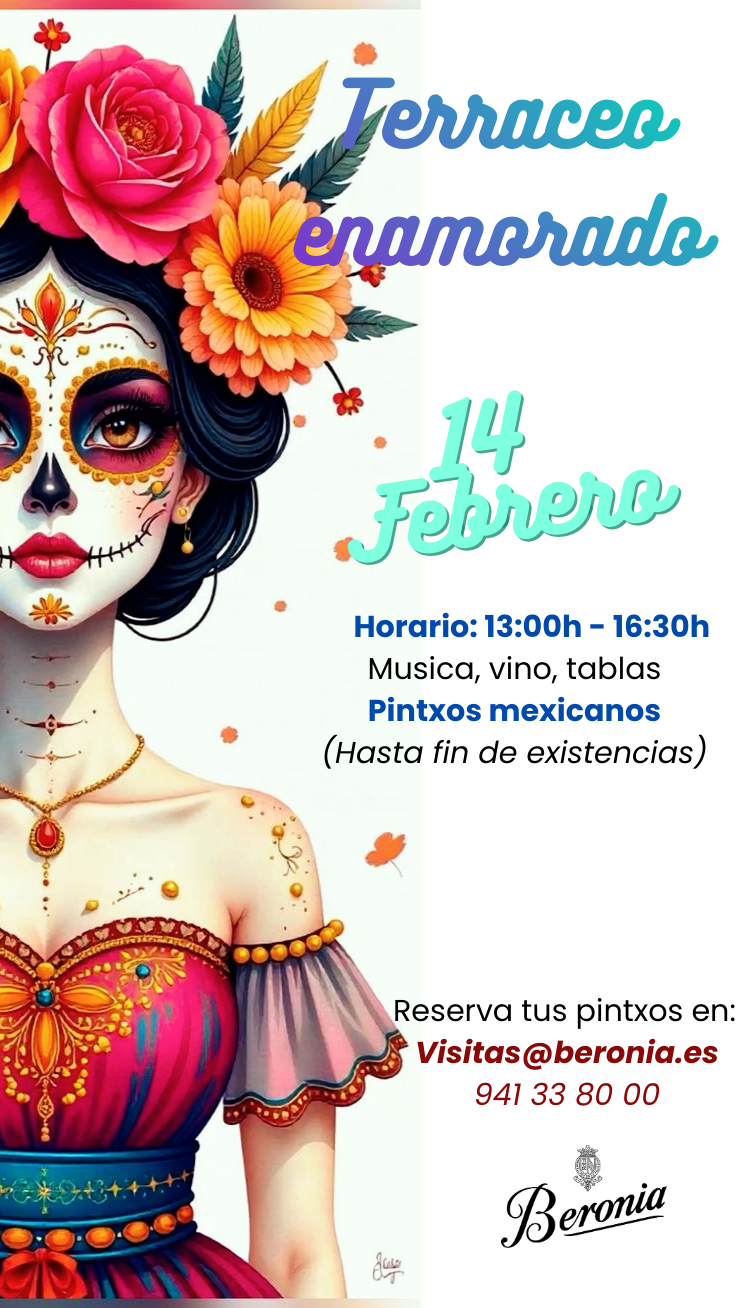 Terraceo enamorado en Bodegas Beronia