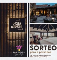 Sorteo Día Mundial del Enoturismo – Estancia para dos personas en Hotel Santa María Briones