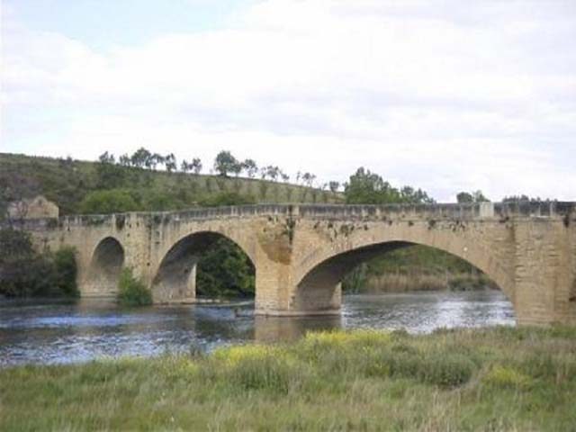 Medieval bridge over the river Ebro