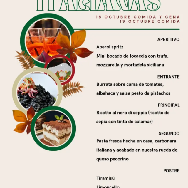 Jornadas Gastronómicas Italianas Natura Resorts