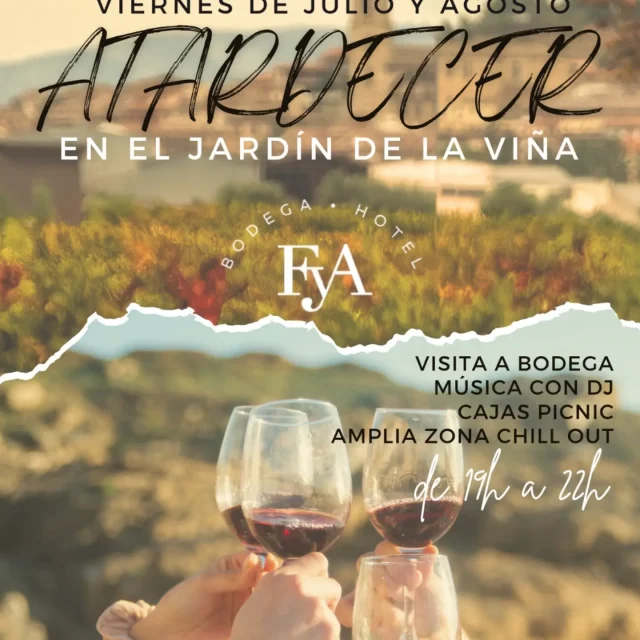 Atardecer en el Jardín de la Viña